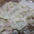 El cooksnap de Emilio Tabarelli cuando hizo Ravioles de pollo con salsa blanca.