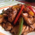 El cooksnap de Castulo Tineo cuando hizo Fajitas de pollo con salsa teriyaki.