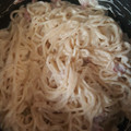 El cooksnap de Soraya Calero Vera cuando hizo Salsa carbonara estilo tagliatella.