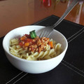 El cooksnap de Gloss Candy cuando hizo Fusilli con salsa bolognesa.