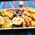 El cooksnap de Lily Correa cuando hizo Chicharrón de pescado.