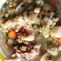 El cooksnap de Carmeta cuando hizo Garbanzos con verduras en olla express (Moulinex cookeo).