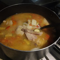 El cooksnap de Merrrr cuando hizo Caldo de pollo con pasta y verdura.