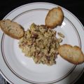 El cooksnap de Laura Notario cuando hizo Revuelto de bacalao desmigado.