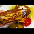 کوک اسنپ Nafas Rezaei بعد از امتحان کردن ساندویچ بادمجان.