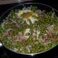 El cooksnap de Sandra cuando hizo Guisantes con jamón.