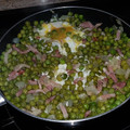 El cooksnap de Sandra cuando hizo Guisantes con jamón.