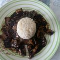 El cooksnap de Sagra cuando hizo Chipirones en tinta, y arroz blanco.