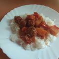 El cooksnap de Agus Ap. cuando hizo Albóndigas con arroz.