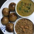 Shiksha Swami's cooksnap of when they made Dal Bati Churma.
