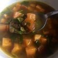 El cooksnap de Andrea dlrg cuando hizo Lentejas con camote y espinacas.