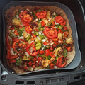 El cooksnap de Ana cuando hizo Pizza vegetal con base de coliflor en Airfryer Cosori.