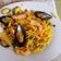 El cooksnap de Pacojo Trujillo cuando hizo Fideuá de mejillones y gambas.
