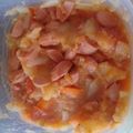 El cooksnap de Alfredo Alvaro cuando hizo Salchichas con tomate y puré de patatas 🥔.