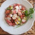 El cooksnap de Paula De Giacomi cuando hizo Ceviche de kanikama.