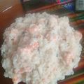 El cooksnap de Alejandra cuando hizo Risotto de camarones con queso Paraguay.