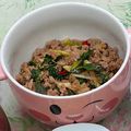 綺綺 的 九層塔辣炒肉末~ 香辣好吃超下飯~便當菜兩三下搞定 cooksnap