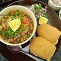 Bethica Das's cooksnap of when they made Misal Pav.