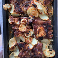 El cooksnap de Angel Nieto cuando hizo Costillas de cerdo con vino y miel.