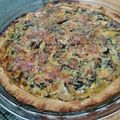 El cooksnap de Yanett Vivanco cuando hizo Quiche de acelga y champiñón.