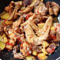 El cooksnap de Fausto Montañez cuando hizo Guisado de pollo con papas y zanahorias.