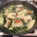 El cooksnap de Emiliano Ferch cuando hizo Merluza con espinacas.