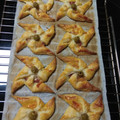 El cooksnap de La Jícara cuando hizo Hojaldre molinillos de paté y queso.