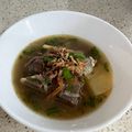 Cooksnap MaRulez Arif semasa beliau membuat Sup Tulang Tumis Darat.