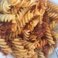El cooksnap de Marieta cuando hizo Spaguetti boloñesa.