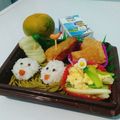 Cooksnap dari Kiki_Nomuyepo untuk resep Bekal Anak Sekolah (indomi goreng+nasi+telur+sosis+buah +jelly)