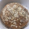 El cooksnap de Itziar cuando hizo Pan de pueblo integral multisemillas.