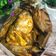 Cooksnap Ain Mohd Kitchen semasa beliau membuat Ikan Bakar Pandan.