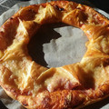 El cooksnap de Iris Rodríguez cuando hizo Corona de bacon, queso y tomate .