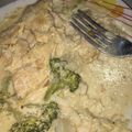 El cooksnap de Viri Juarez cuando hizo Pechugas de pollo con brócoli en salsa Alfredo.