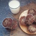 کوک اسنپ سارا بعد از امتحان کردن کاپ کیک کاکائویی کنجدی 😋😍.
