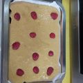 El cooksnap de Corina Buga cuando hizo Brownie de chocolate con frambuesas.