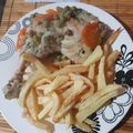 El cooksnap de Angélica Gdy cuando hizo Pollo arvejado.
