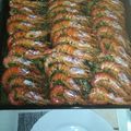 El cooksnap de Angela cuando hizo Langostinos o gambones al cava.