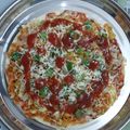 Dhara Vaghela's cooksnap of when they made પીઝા (pizza recipe in Gujarati).