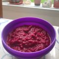El cooksnap de Male Couceiro cuando hizo Dip de remolachas vegano 🌱.