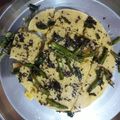 Tapasya Sharma's cooksnap of when they made Khaman dhokla.