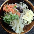 簡敏慧 的 一人份的和風胡麻蛋絲涼麵🥒🧅🥕🥚 cooksnap