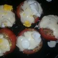 El cooksnap de Luciana cuando hizo Tomates rellenos con arroz, pollo y verduras.
