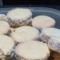 El cooksnap de Erica Mena cuando hizo Alfajores de maicena nori.