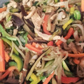 El cooksnap de Yani cuando hizo Wok de vegetales y pollo.