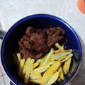 El cooksnap de Angello Roman cuando hizo Milanesa de res con papas a la francesa.