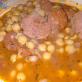 El cooksnap de Natalia Denise cuando hizo Arroz con chorizo y garbanzos.