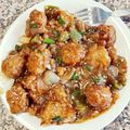 Poonam Varshney का कुकस्नैप जब उन्होंने ड्राई मंचूरियन(dry machrian recepie in hindi) बनाया था।