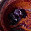 El cooksnap de Aída Ledesma Albert cuando hizo Costillitas en salsa de jamaica picosita. ॐ.