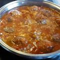 El cooksnap de alberto cuando hizo Albóndigas con salsa de tomate.